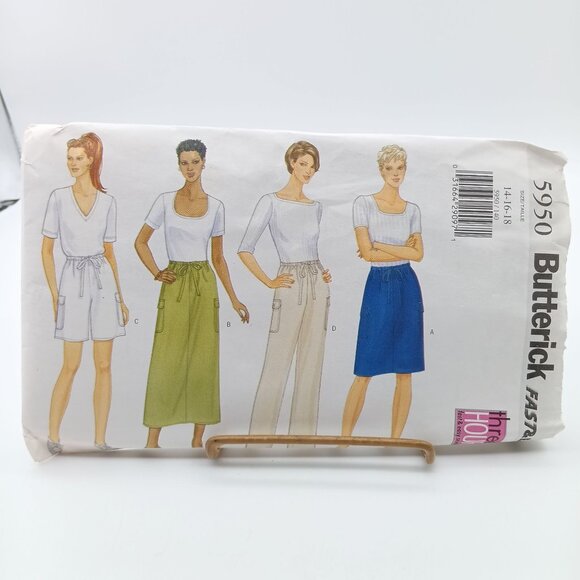 UNCUT Vintage Sewing PATTERN Butterick 5950, Womens Three Hour 1999 Very Easy - Picture 1 of 2